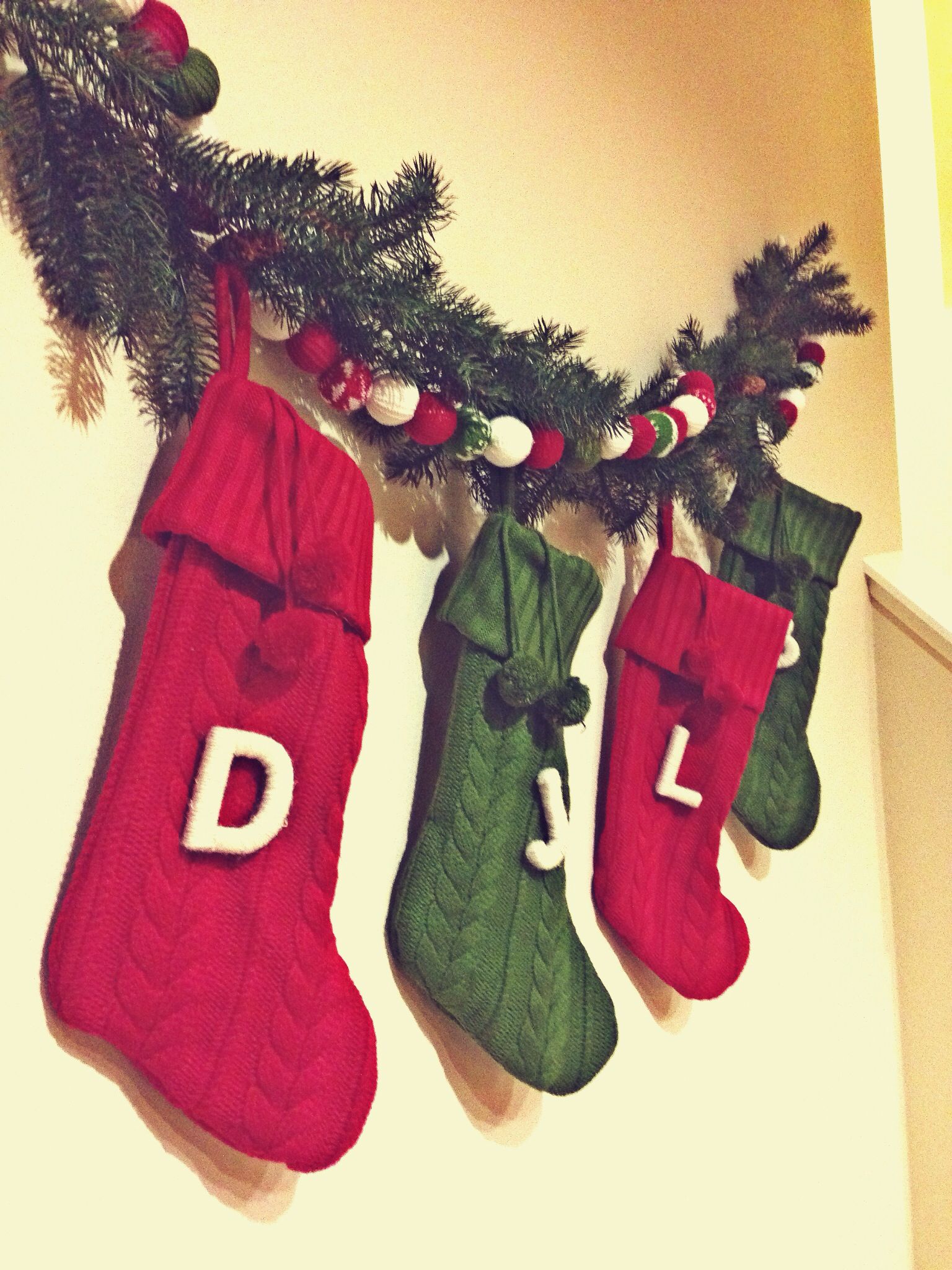 how to hang stockings