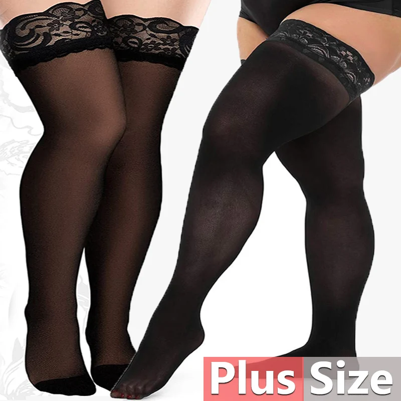 thigh high stockings plus size