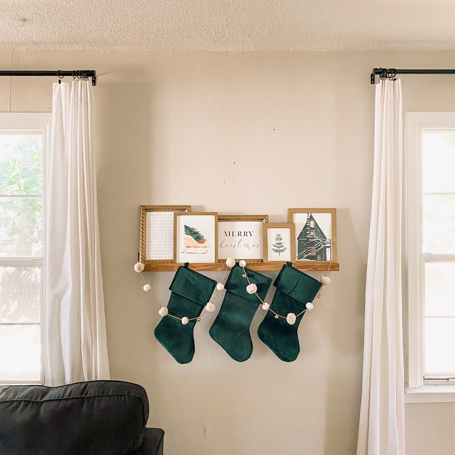 where to hang stockings without a mantle