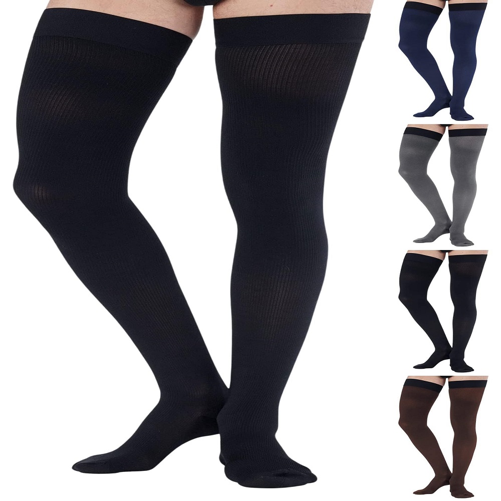 thigh high compression socks