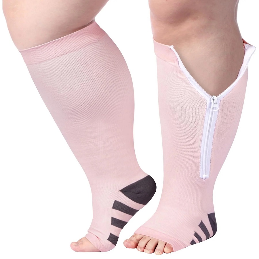 zipper compression socks
