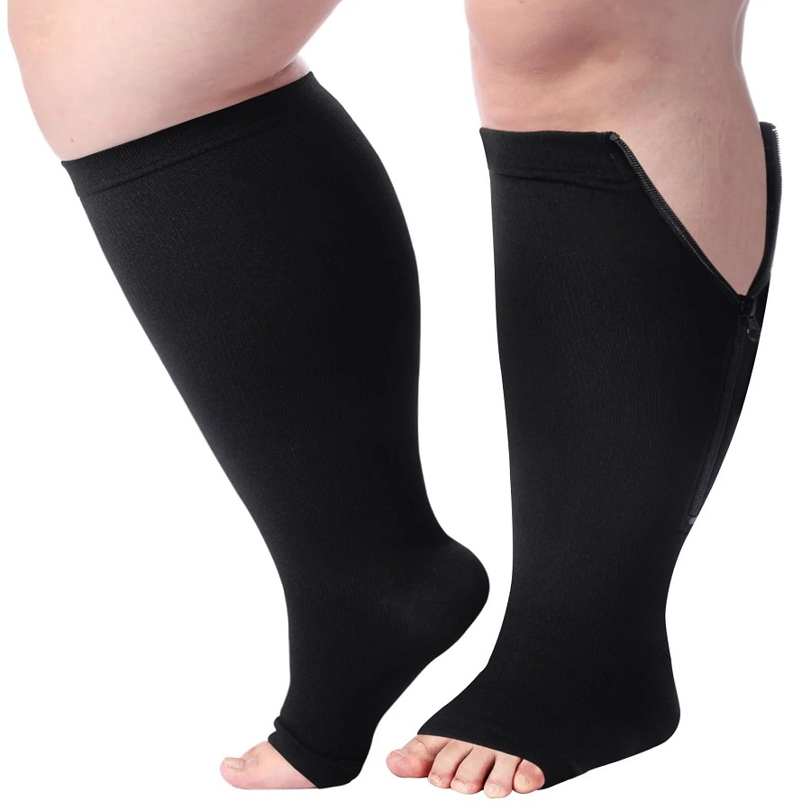 zipper compression socks
