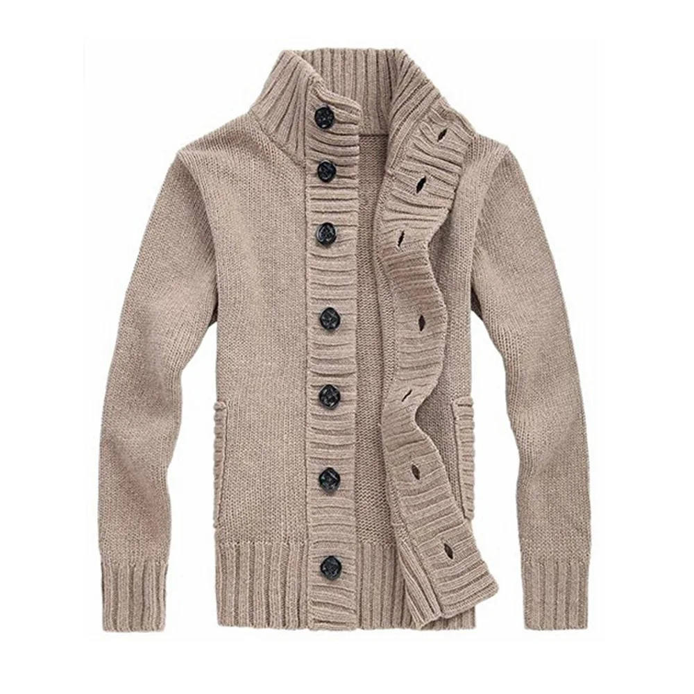 men's button up cardigan sweater