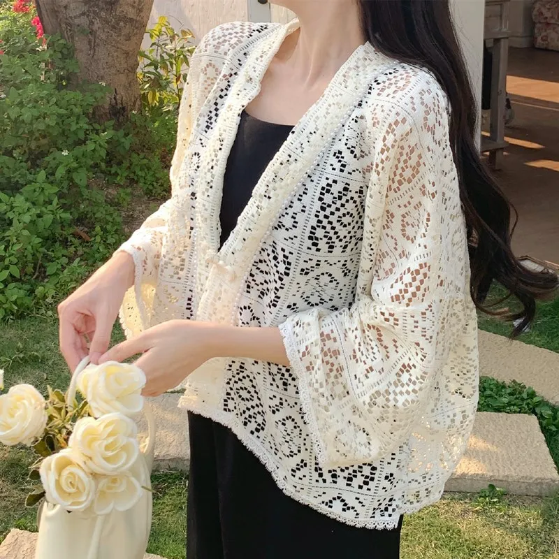 white cardigan