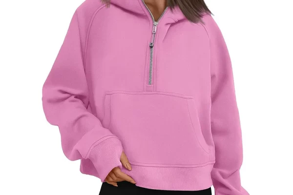 cropped zip up hoodie