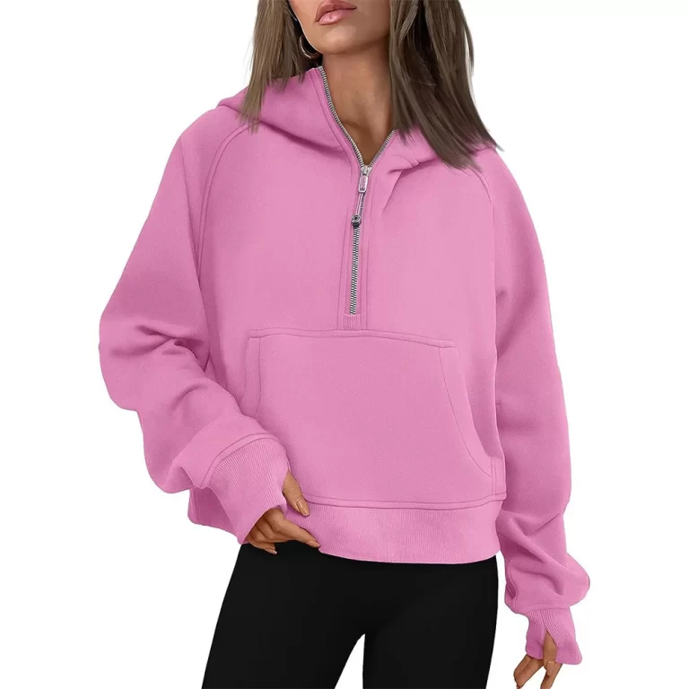 cropped zip up hoodie