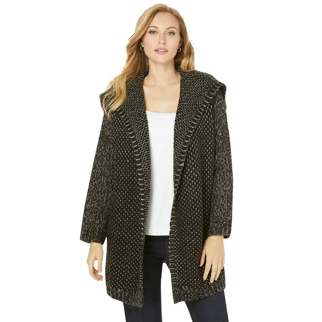 plus size chunky sweater cardigan